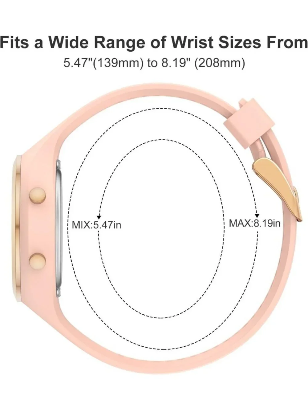 Women's Champagne Waterproof Sport Digital Chronograph Silicone Strap Watches